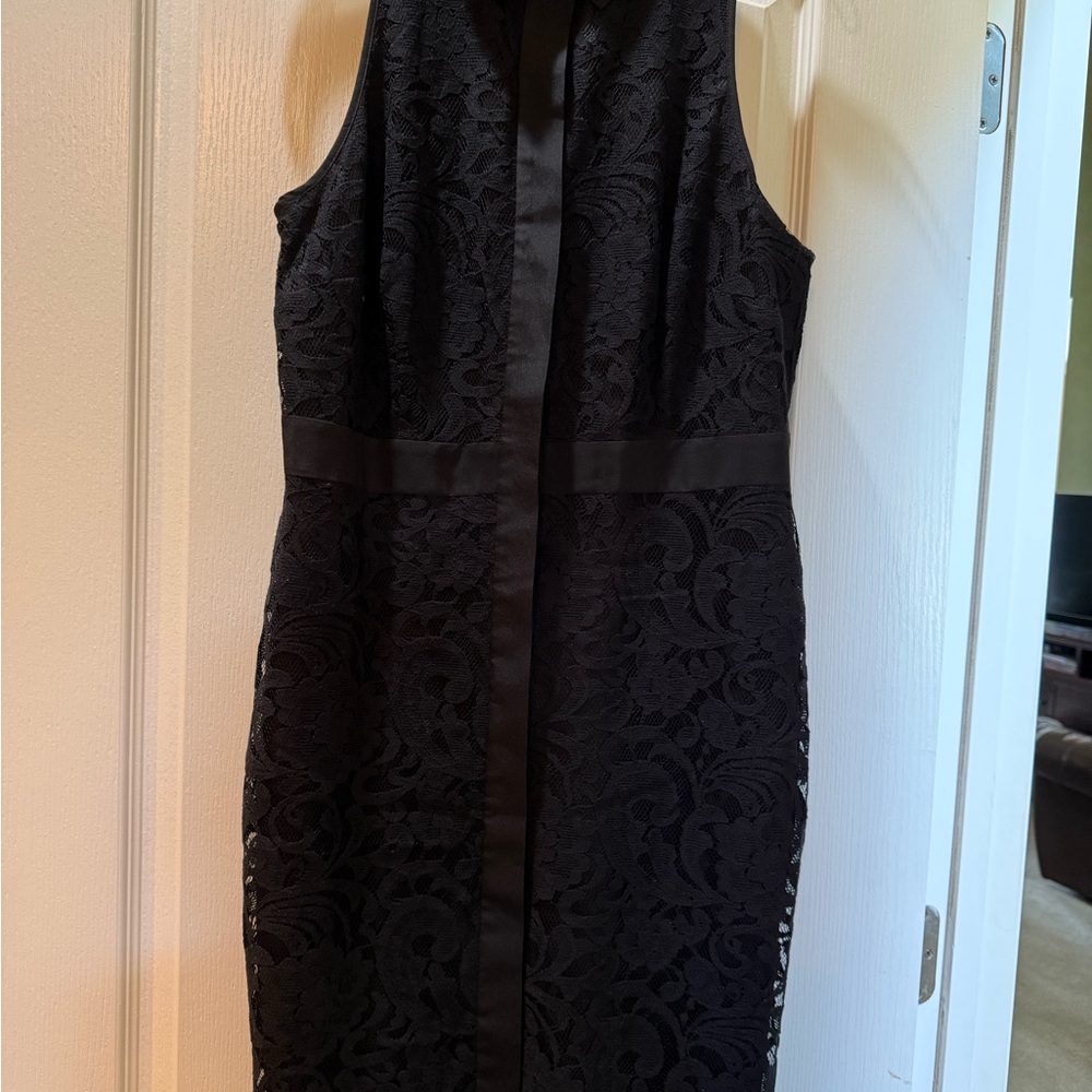 Ann Taylor Black Lace Dress